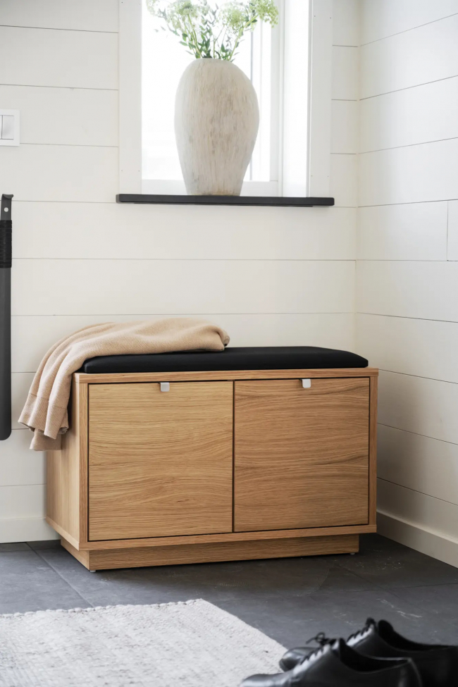 Bänk 'Confetti' 70cm - Ek/Svart