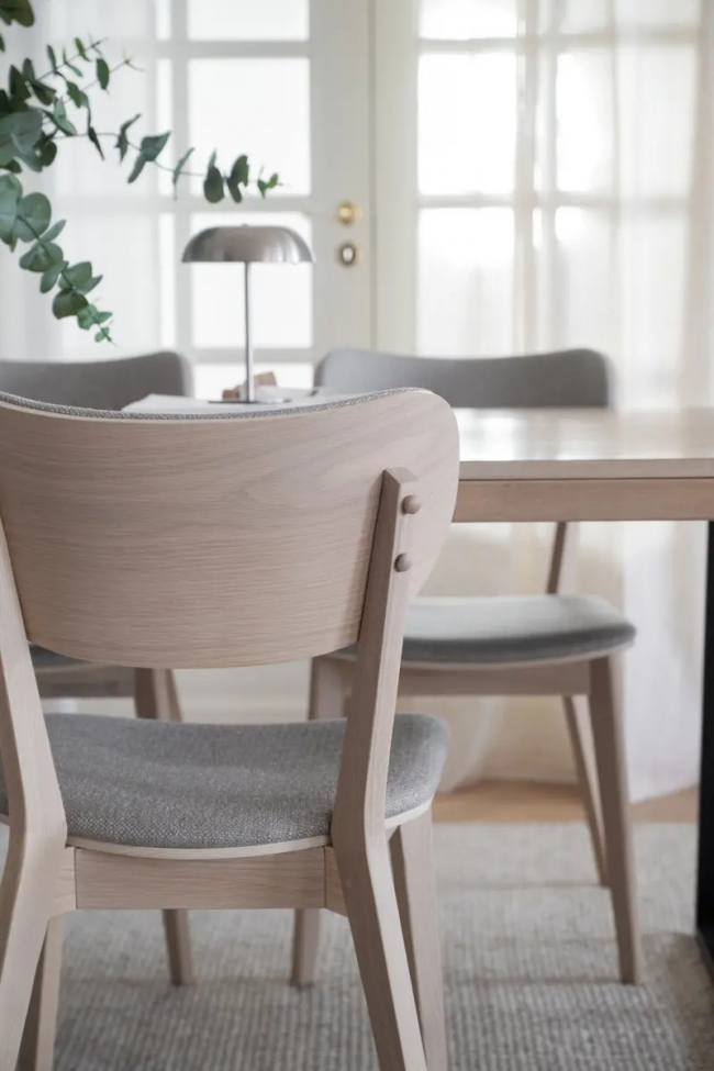 Stol 'Kato' - Grå/beige/vitpigmenterad