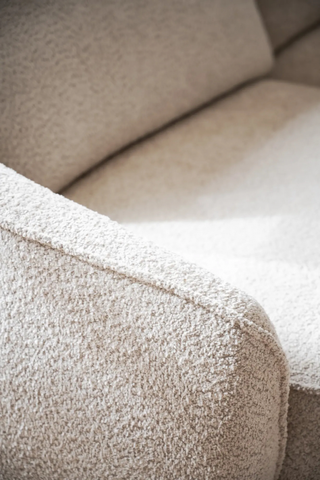 3-sitssoffa 'Norris' Schäslong vänster - Ljusbeige