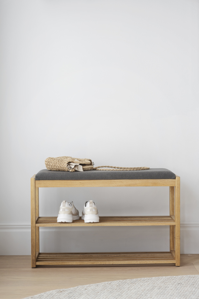 Skoställ 'Confetti' - Natur/Grå