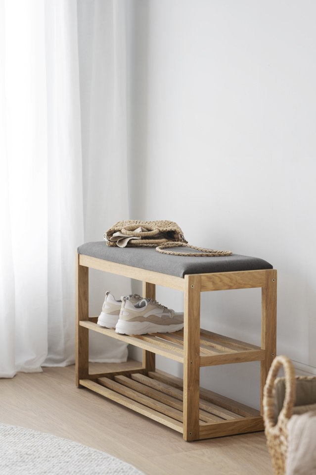 Skoställ 'Confetti' - Natur/Grå