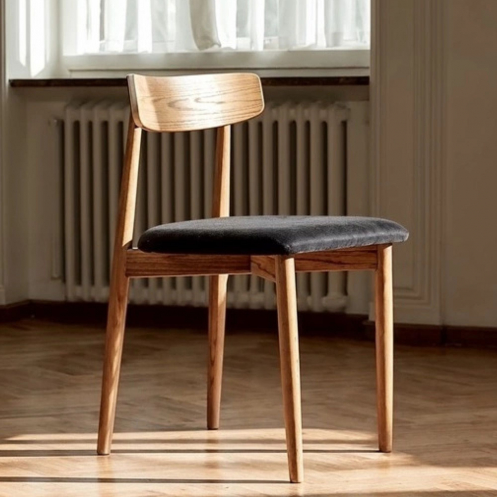 Stol 'Ystad' - Natur/Svart