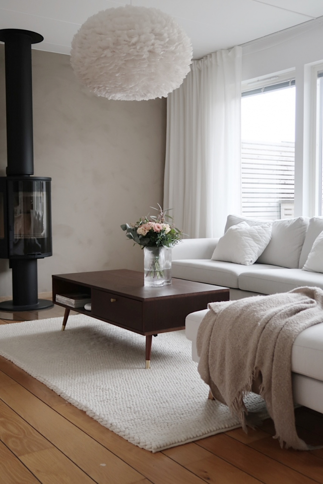 Soffbord 'Prime' - Valnöt/Mässing