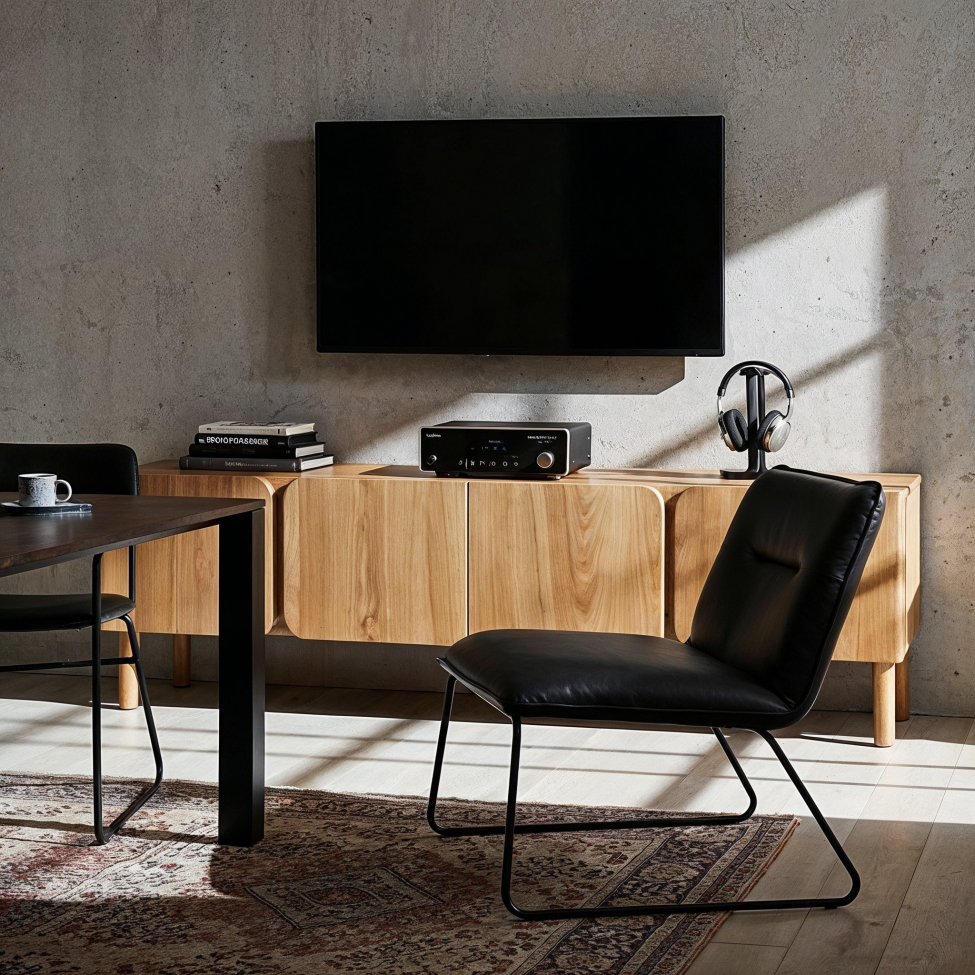 Tv-bänk 'Lövhamn' L- Natur