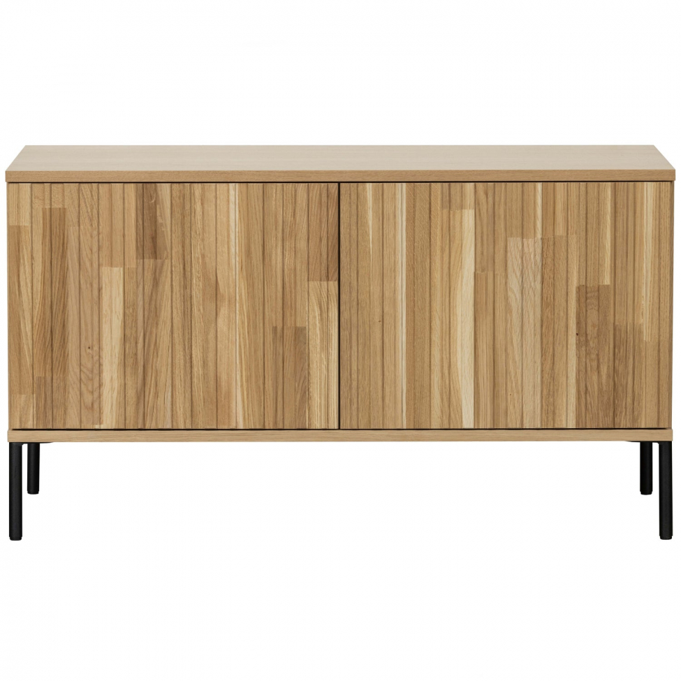 TV-bänk ‘New Gravure’ 100 cm - Ek/Svart