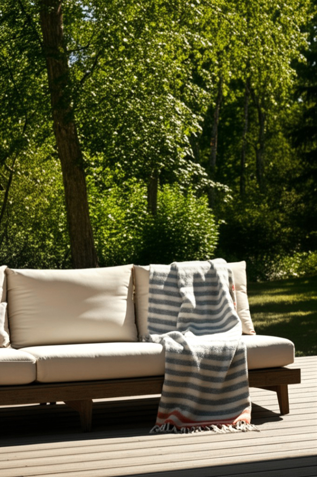 Pläd 'Monica' 130x170cm - Rosa