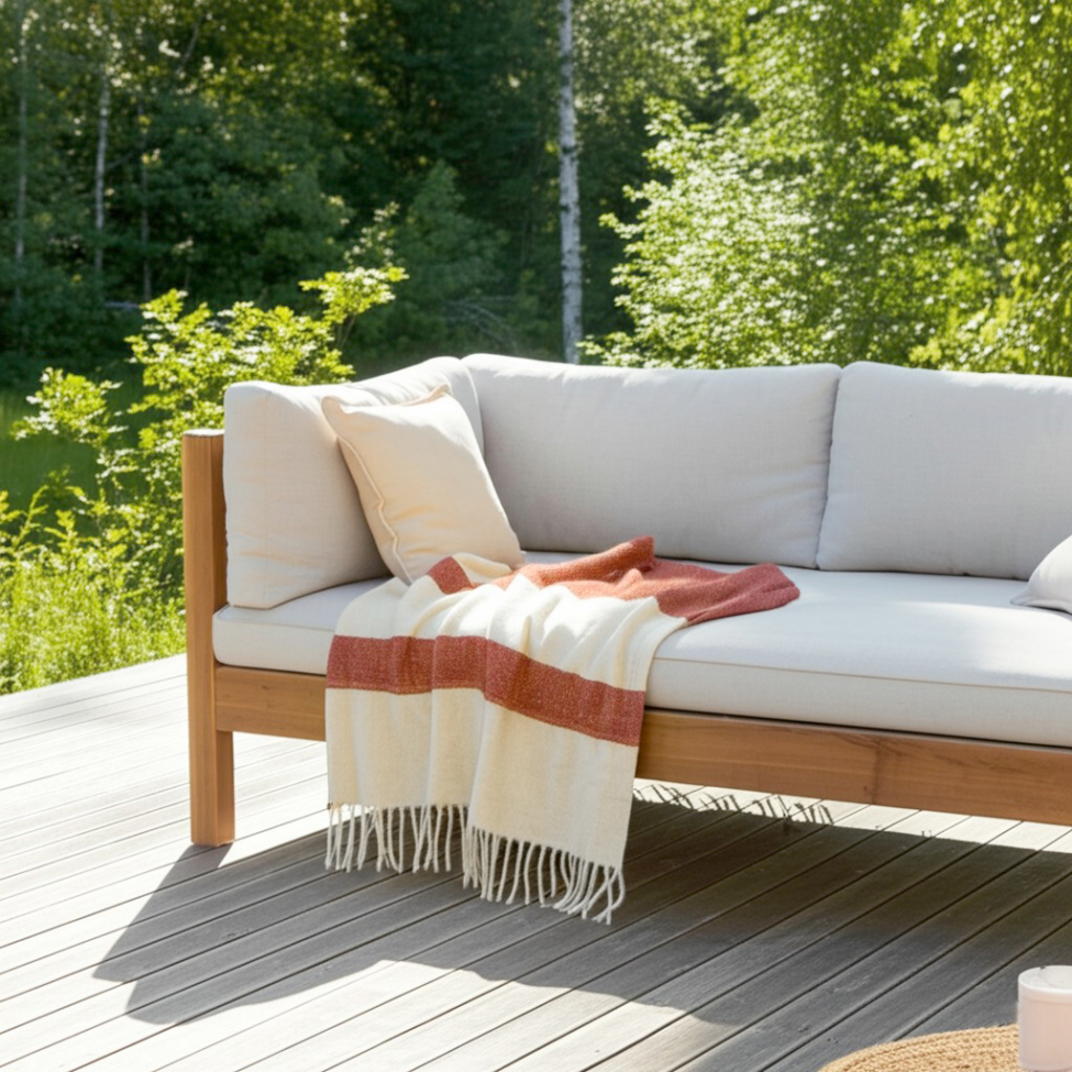 Pläd 'Carrie' 130x170cm - Rosa