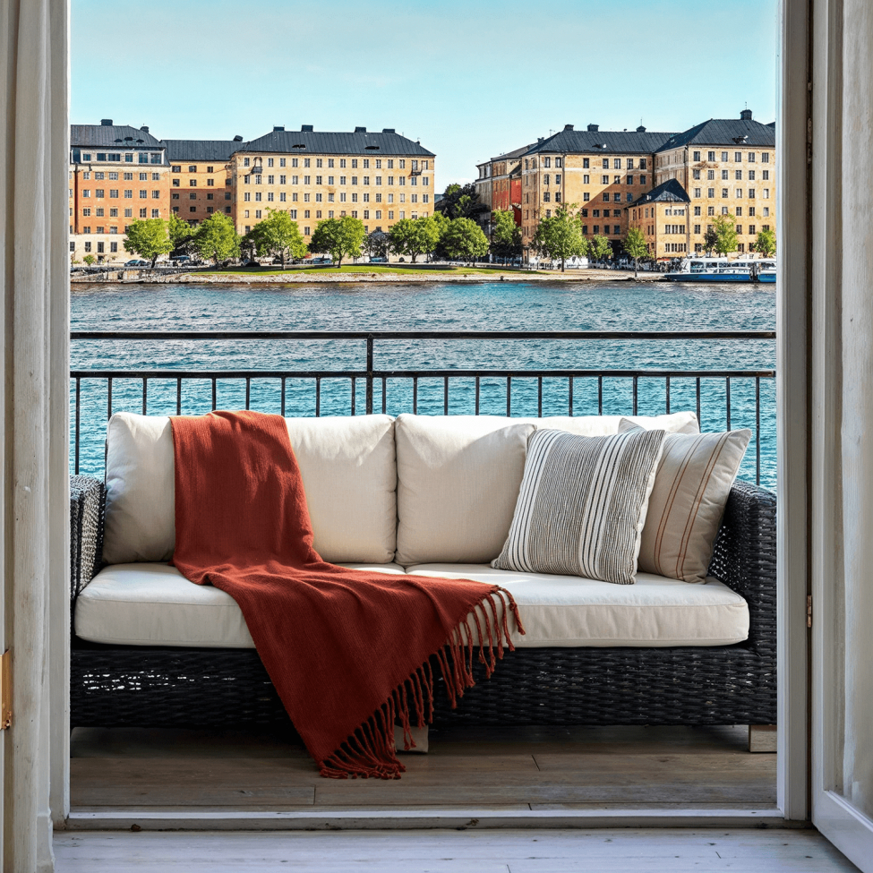 Pläd 'Samantha' 130x170cm - Koppar