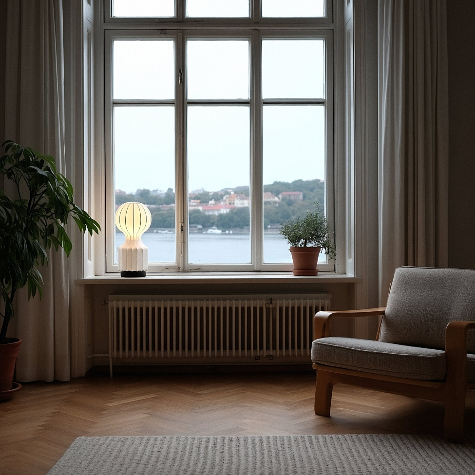 Lampa 'Senigallia' S - Vit/Svart