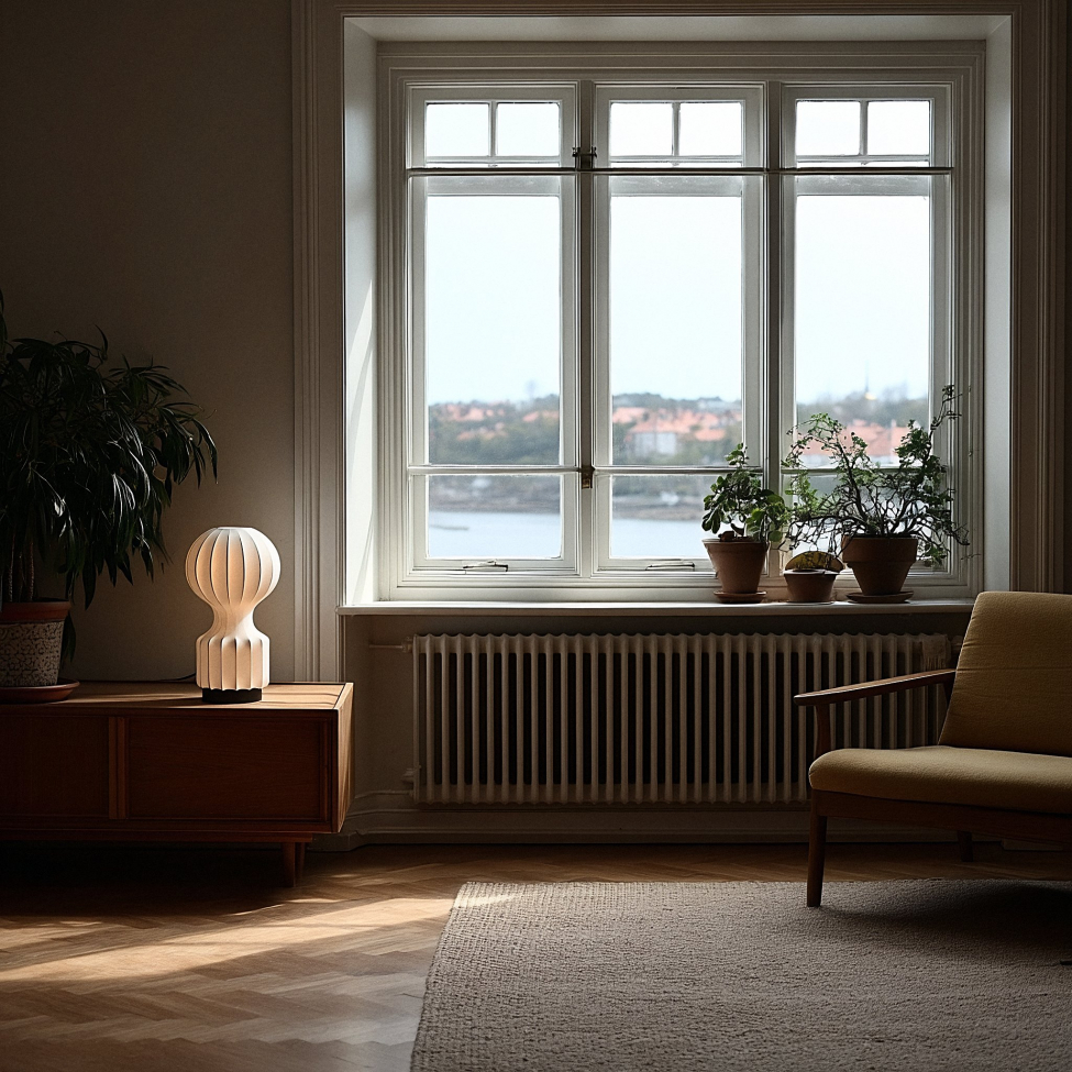 Lampa 'Senigallia' S - Vit/Svart