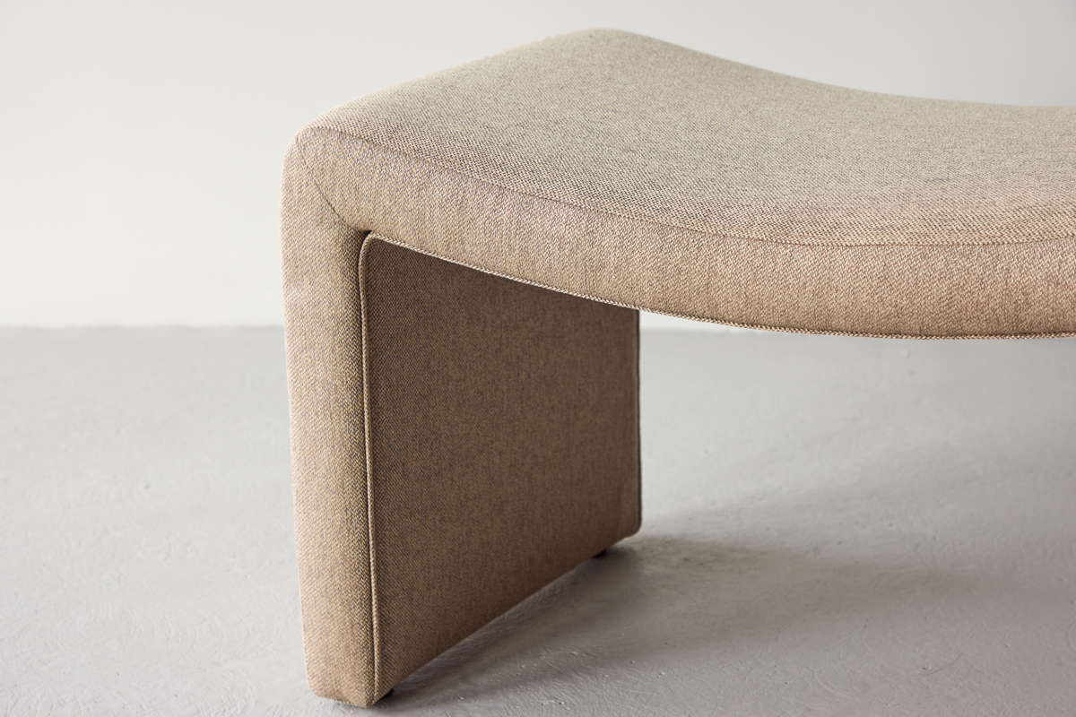 Fotpall 'Nora' - Brun