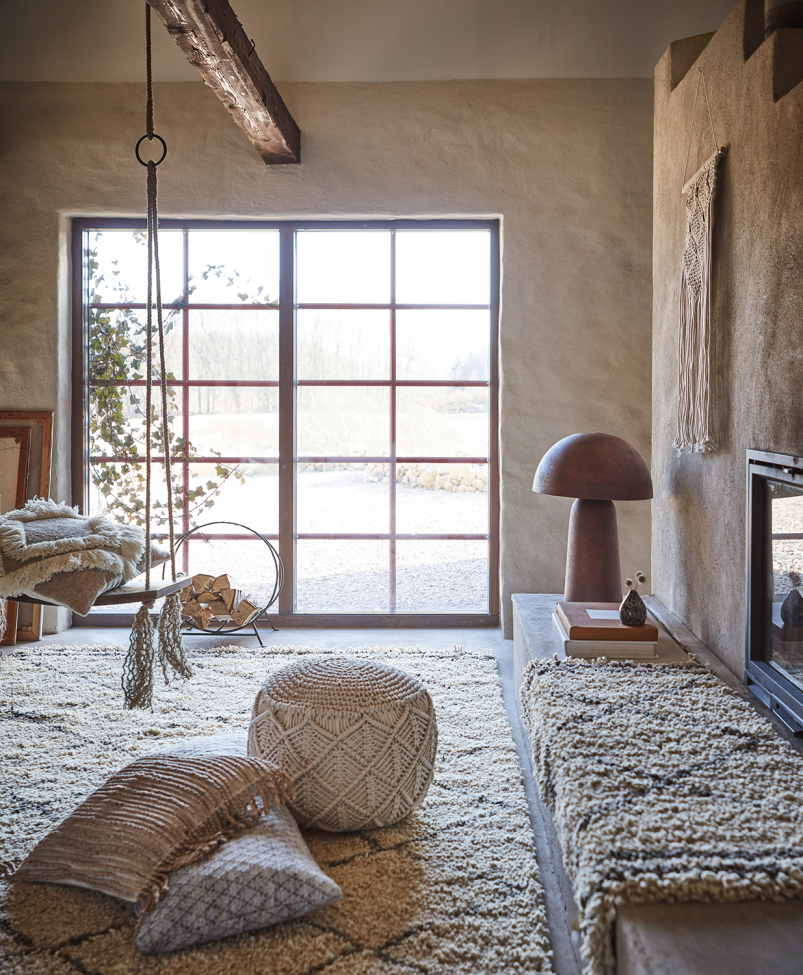 Bordslampa 'Fungi L' - Brun