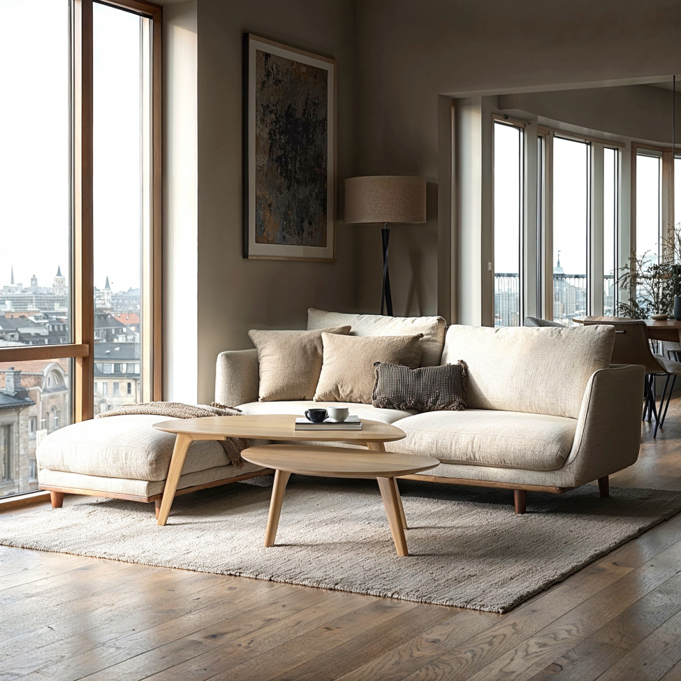 Soffbord 'Nagano' 2 delar - Ek