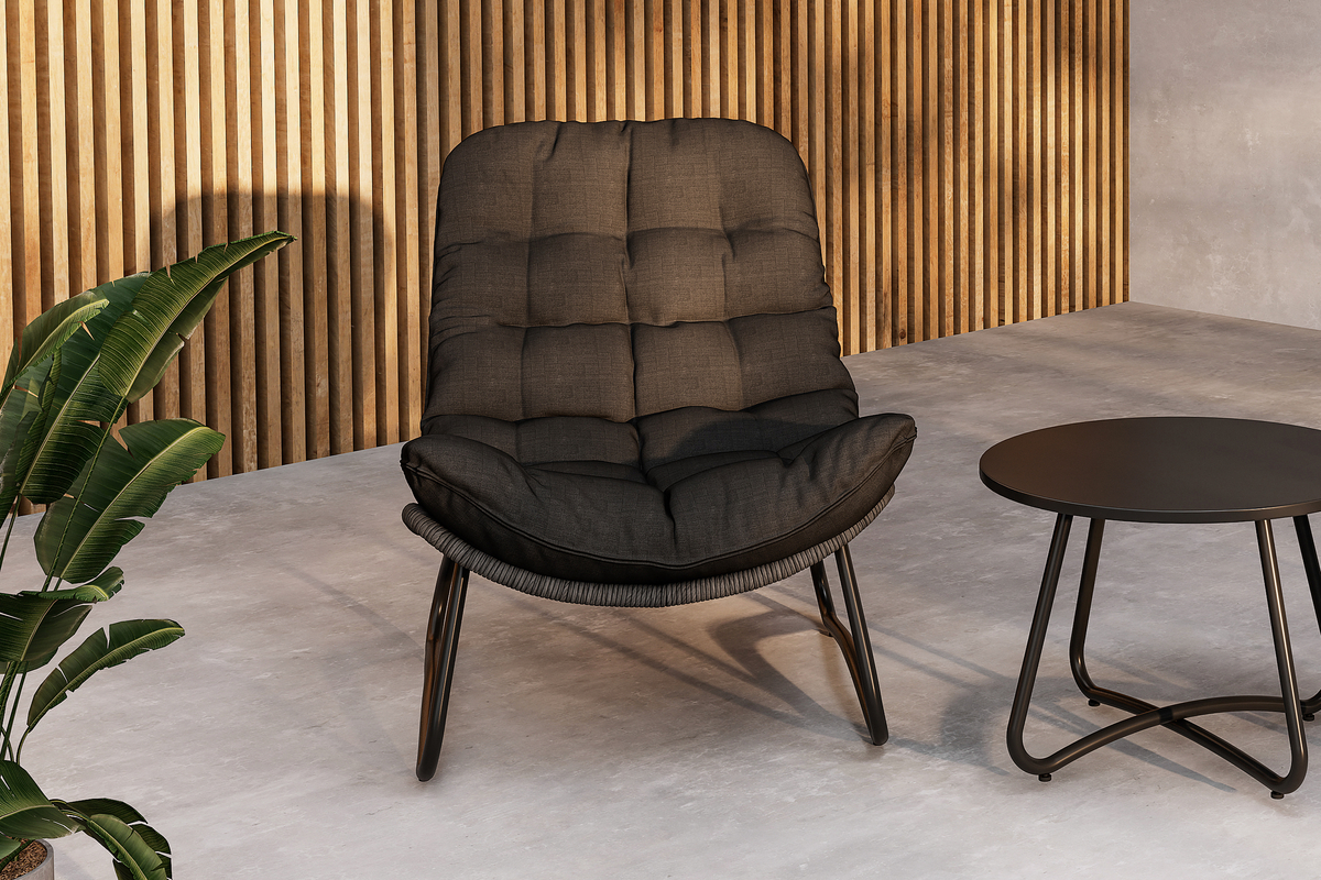 Loungeset 'Siro' - Svart