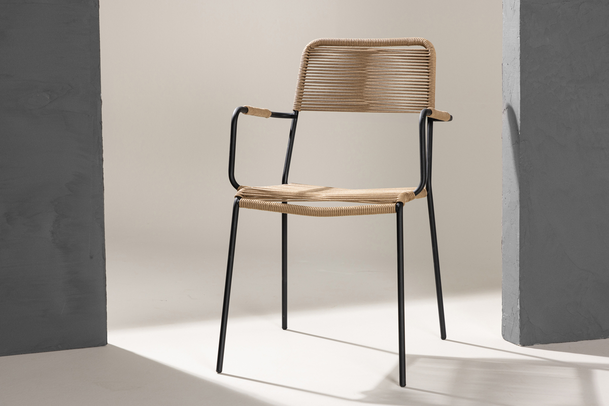 Matstol 'Lindos' - Brun