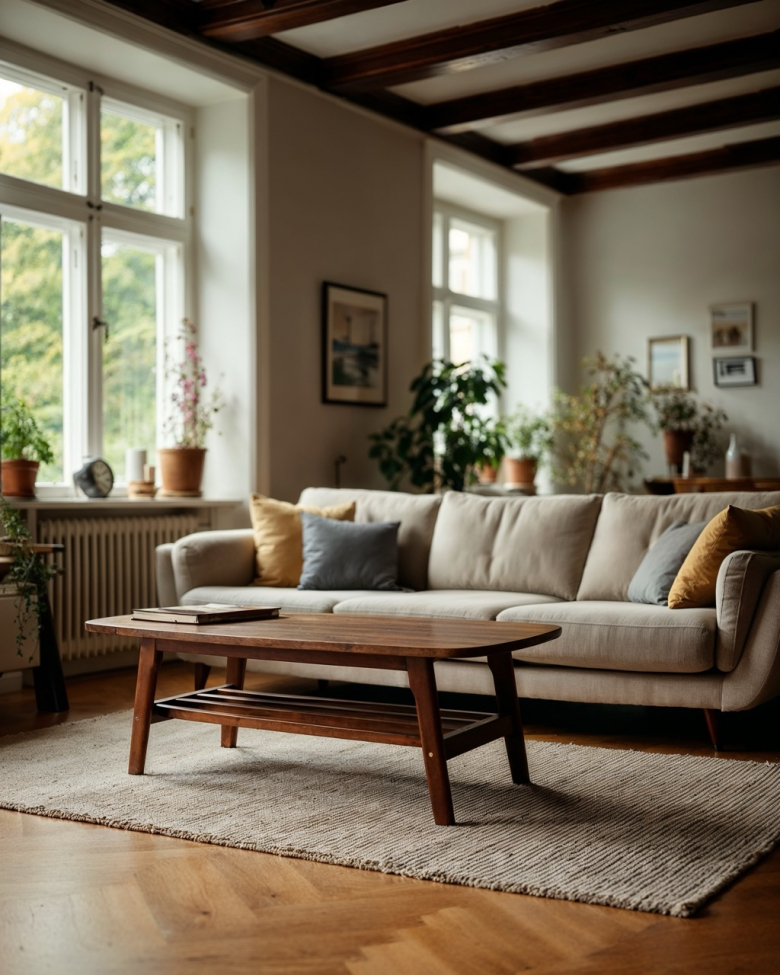 Soffbord 'Créme' - Valnöt