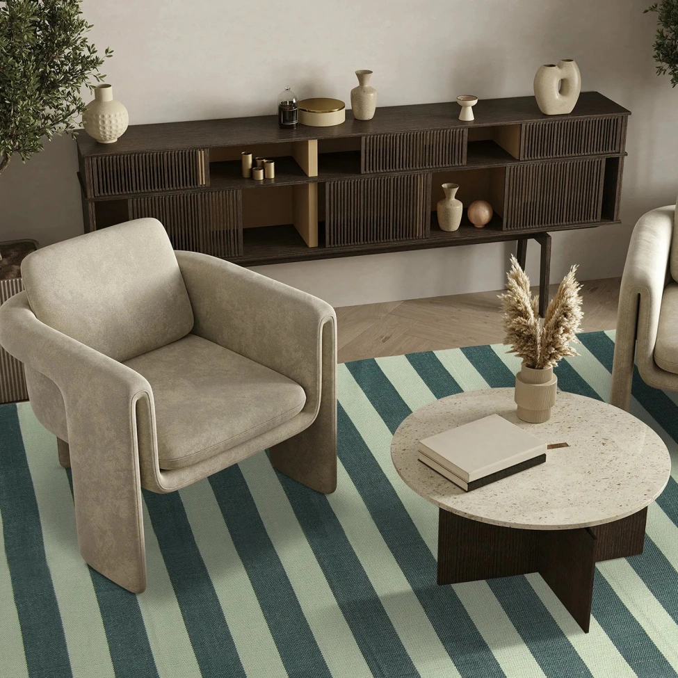 Bomullsmatta 'Nilo' - Grön