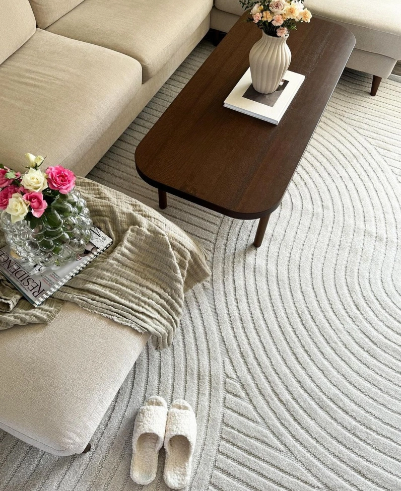 Matta 'Shaggy Indoor-Outdoor' - Cream