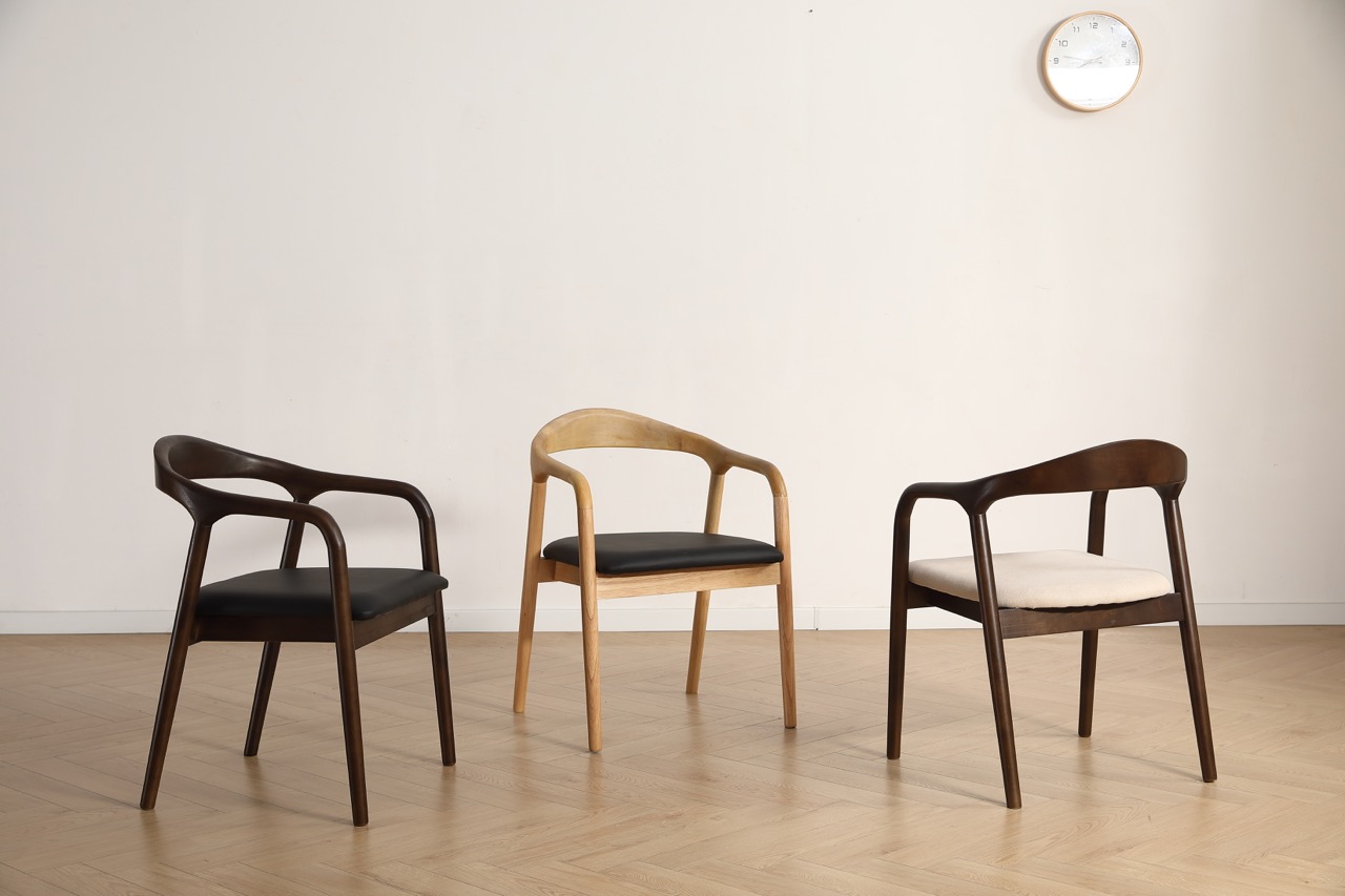 Karmstol 'Aspa' - Mörkbrun/Beige