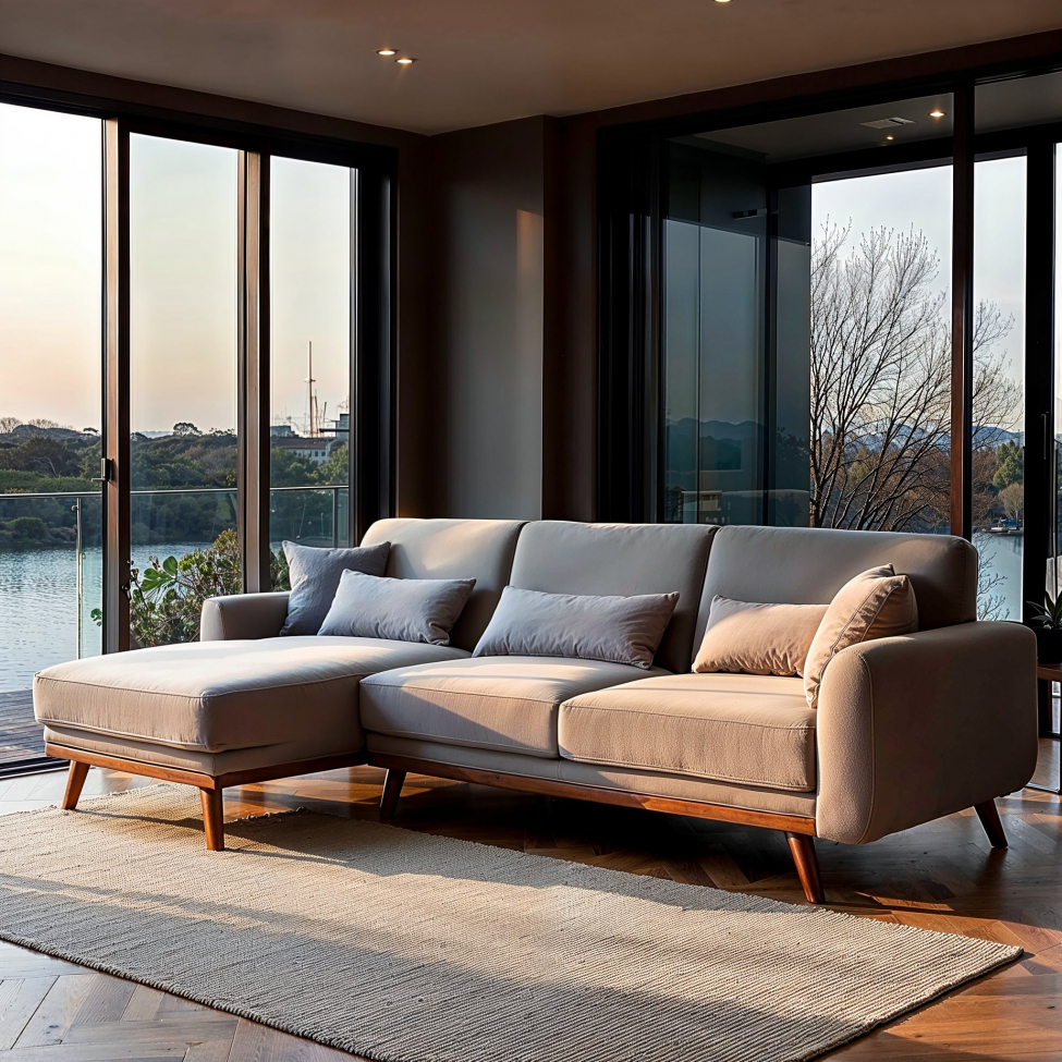 Bäddsoffa 'Texas' - Ljusgrå