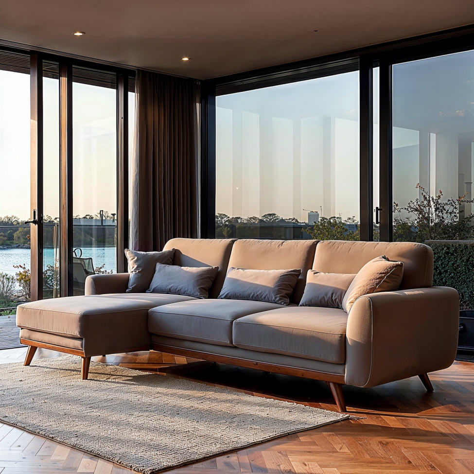 Bäddsoffa 'Texas' - Ljusgrå