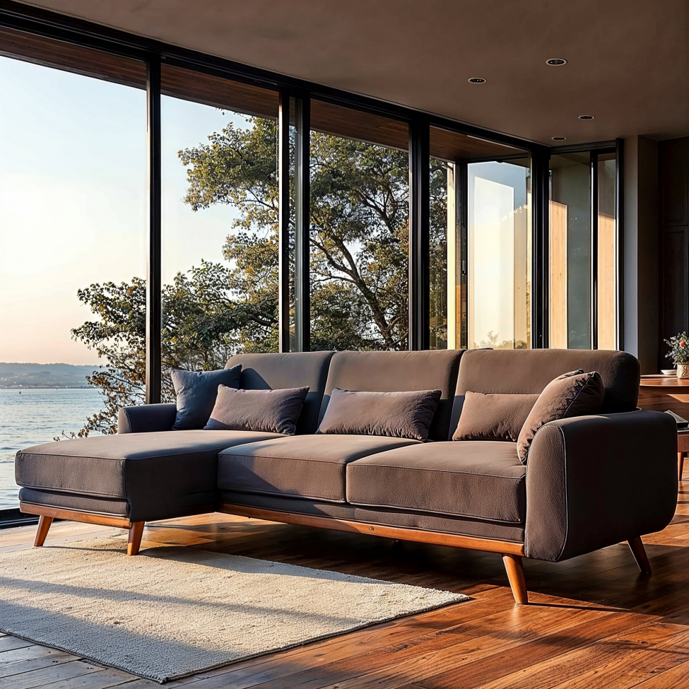 Bäddsoffa 'Texas' - Mörkgrå