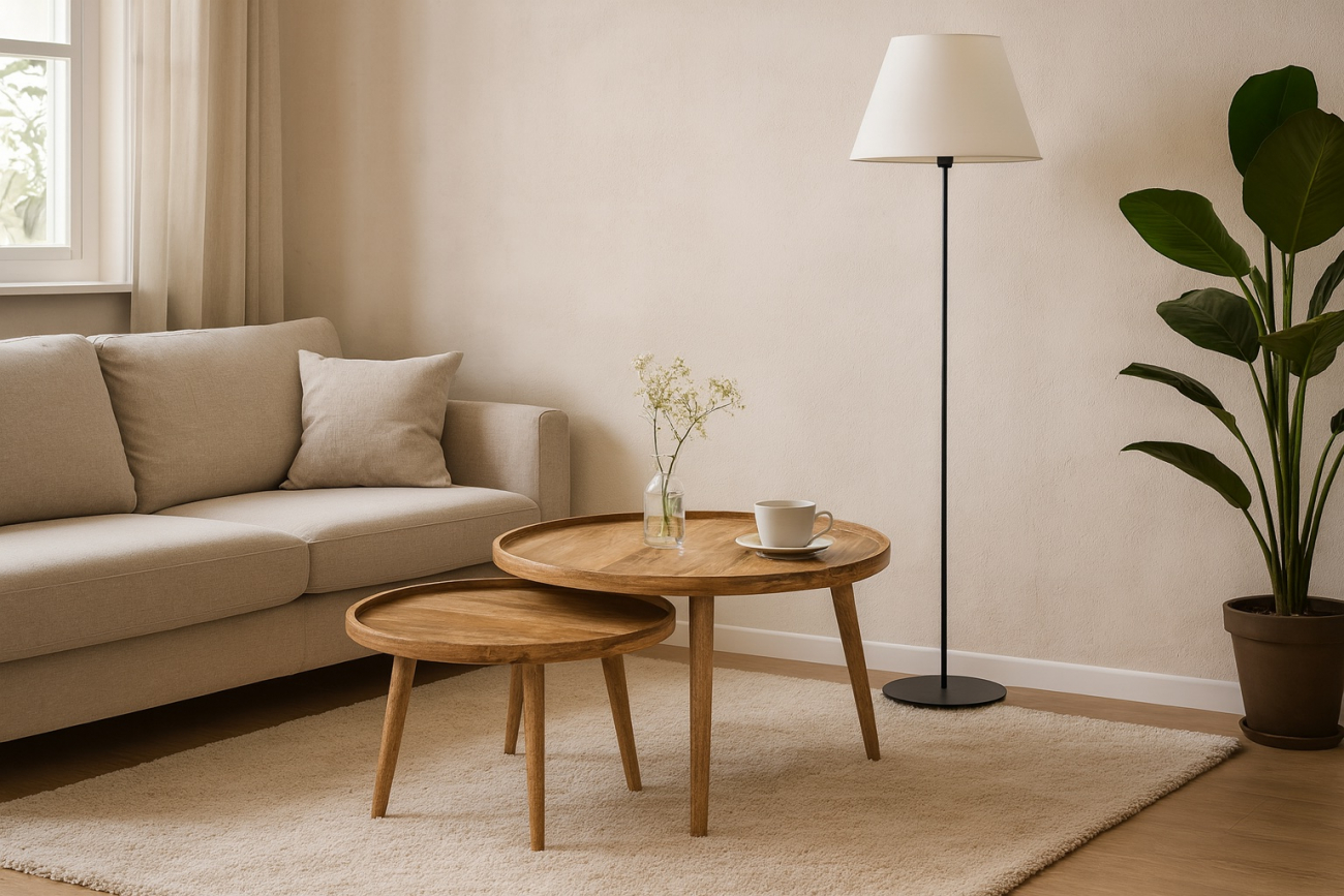 Soffbord 'Manarola' 2 delar - Natur