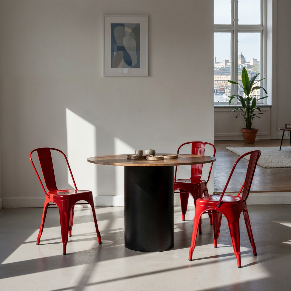 Stol 'Montmartre' - Röd lackad