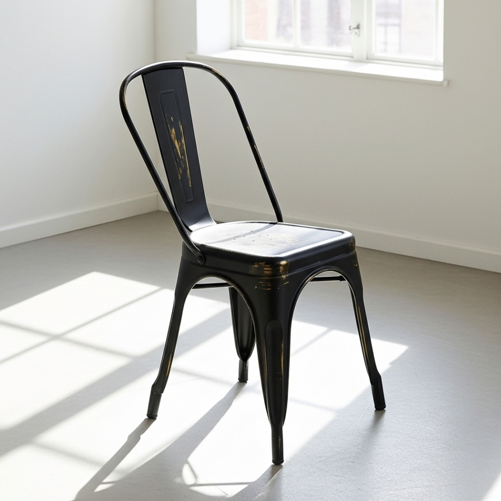 Stol 'Montmartre' - Vintage svart/antik