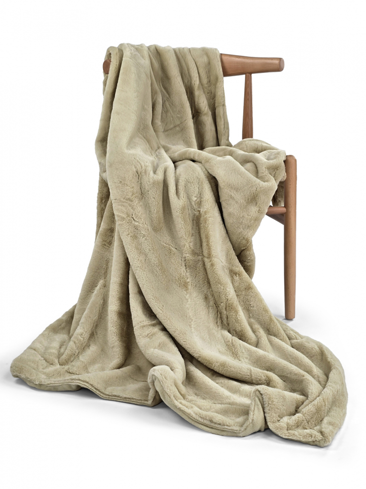 Pläd 'Aranga Super Soft Throw' 130x170cm - Ljusgrön