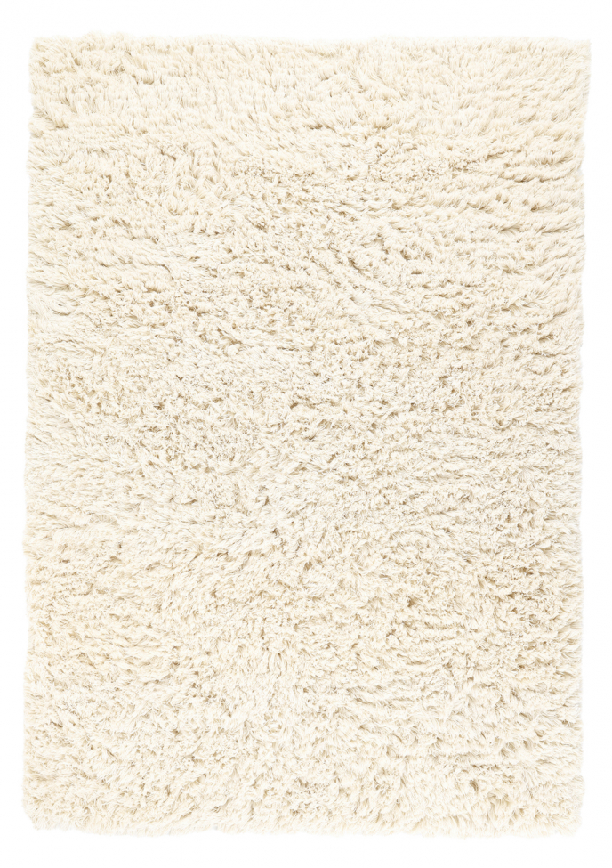 Ryamatta 'Fassale Handvävd Ull' - Vit