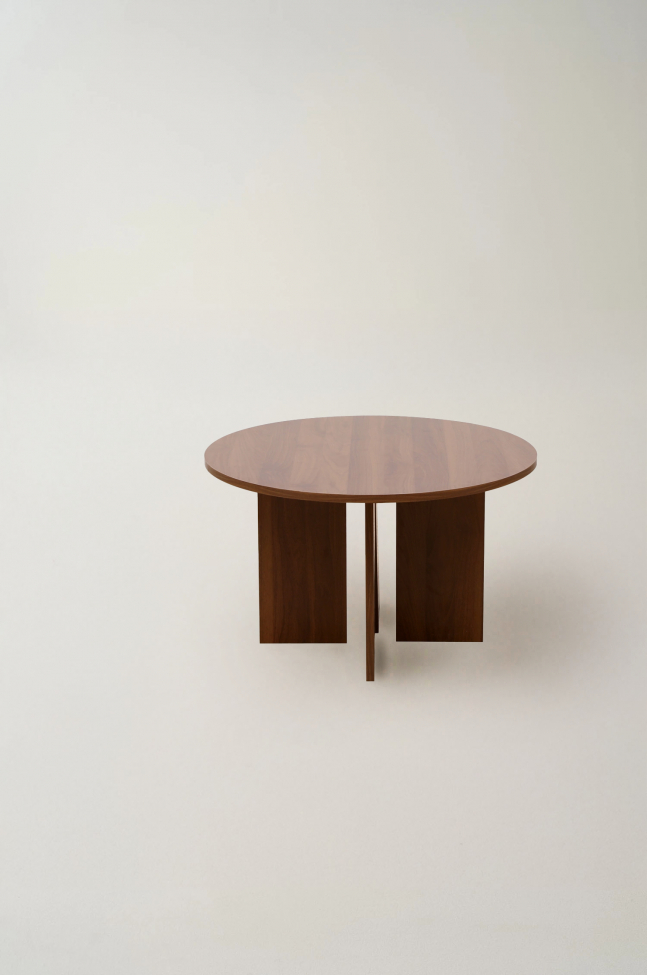 Soffbord 'Créme' Runt 75cm - Valnöt