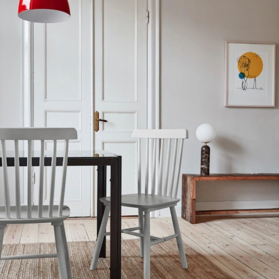 Pinnstol 'Elsa' - Ljusgrå