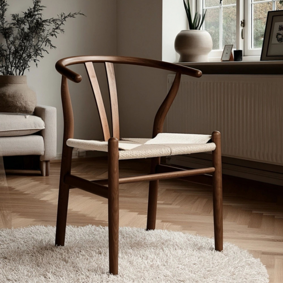 Stol 'Alta' - Valnöt/Beige