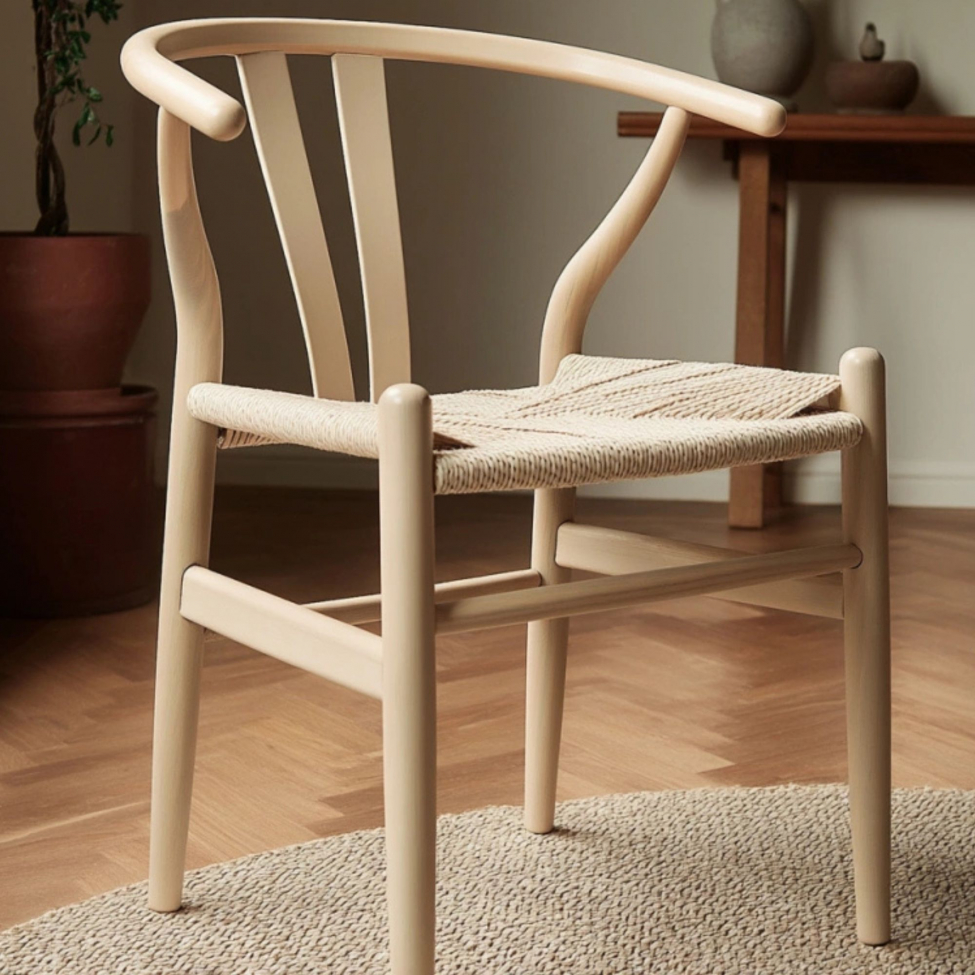 Stol 'Alta' - Beige/Vit pigmenterad