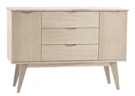 Sideboard 'Filippa' 122x85cm - Ek/Vitpigmenterad