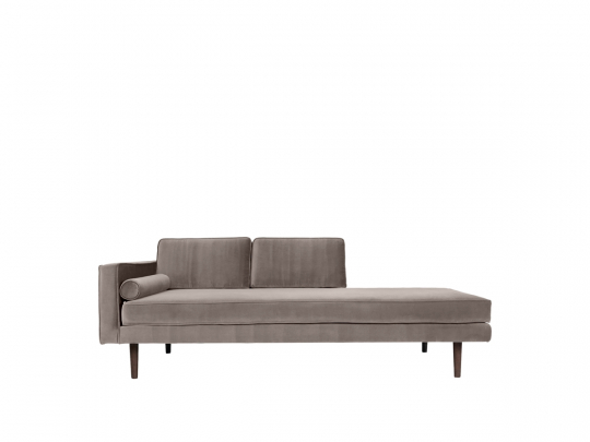 Soffa 'Chaise' - Ljusgrå