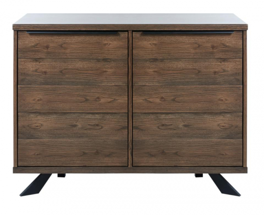 Sideboard 'Sicily' 2 sektioner - Mörk ek/Svart