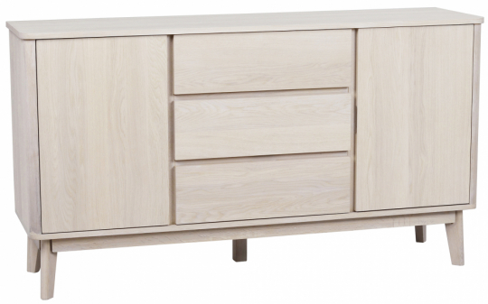 Sideboard 'Yumi' - Vitpigmenterad Ek