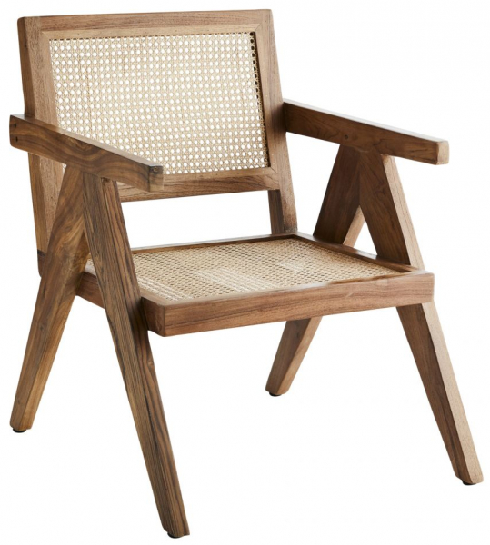 Stol 'Lounge Chair Rattan' - Natur