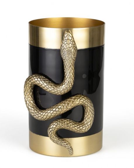 Vas 'Snake' - Guld/Svart