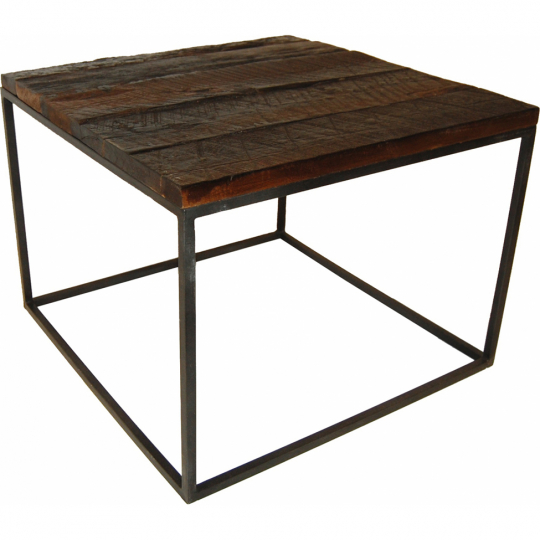 Soffbord trä och järn - vintage