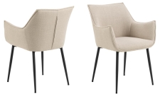 Stol 'Bonita' - Beige/Svart