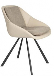 Stol 'Wakefield' - Beige/Svart