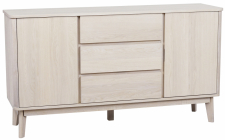 Sideboard 'Yumi' 152x84cm - Vitpigmenterad Ek