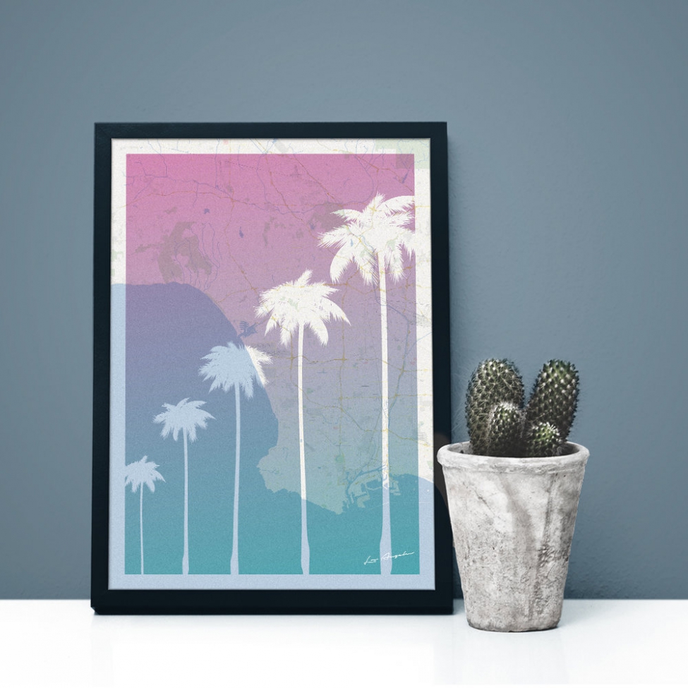 Poster 'The Palm Trees A4'