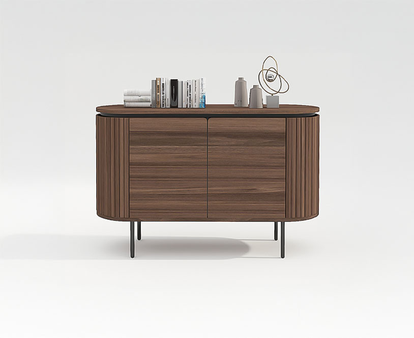 Sideboard 'Kärra' - Valnöt/Svart