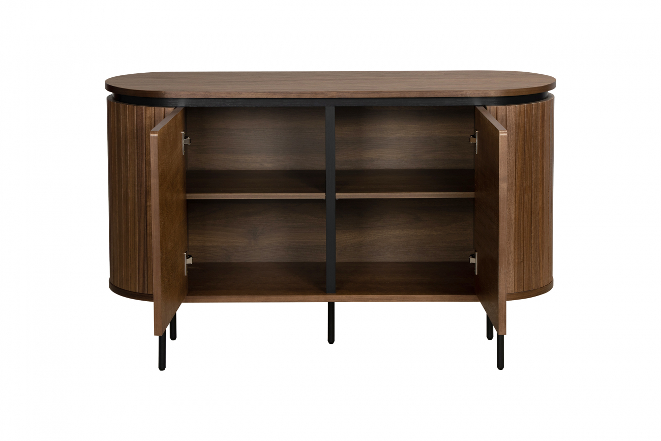 Sideboard 'Kärra' - Valnöt/Svart