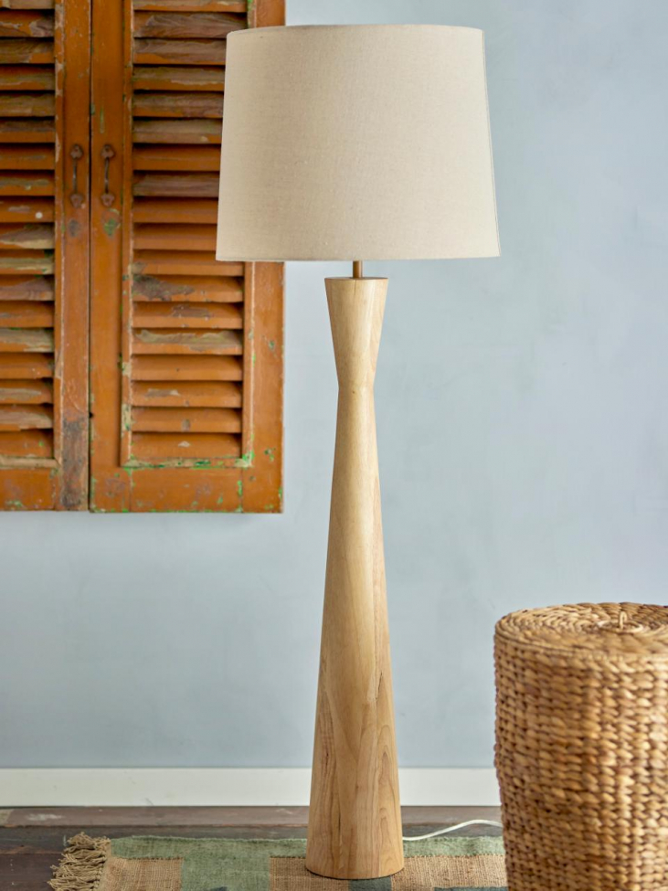 Golvlampa 'Leonor' - Beige