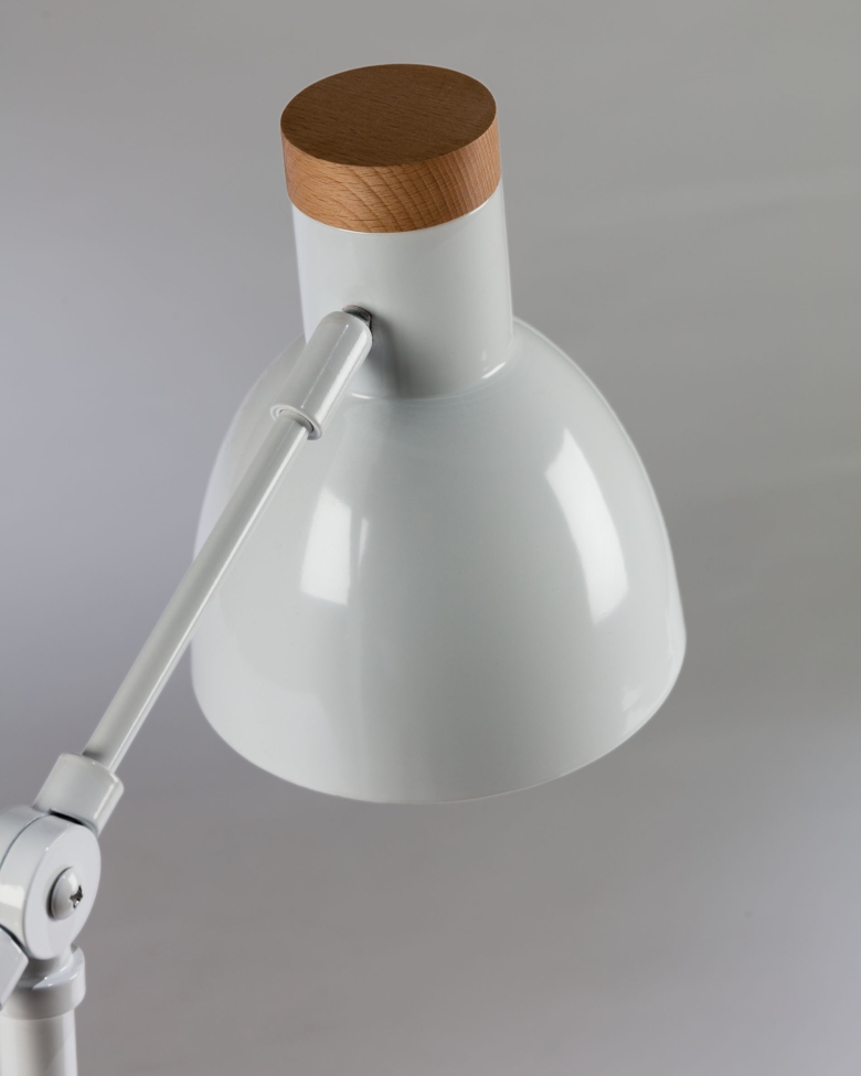 Bordslampa 'Scarlett' - Vit/Brun